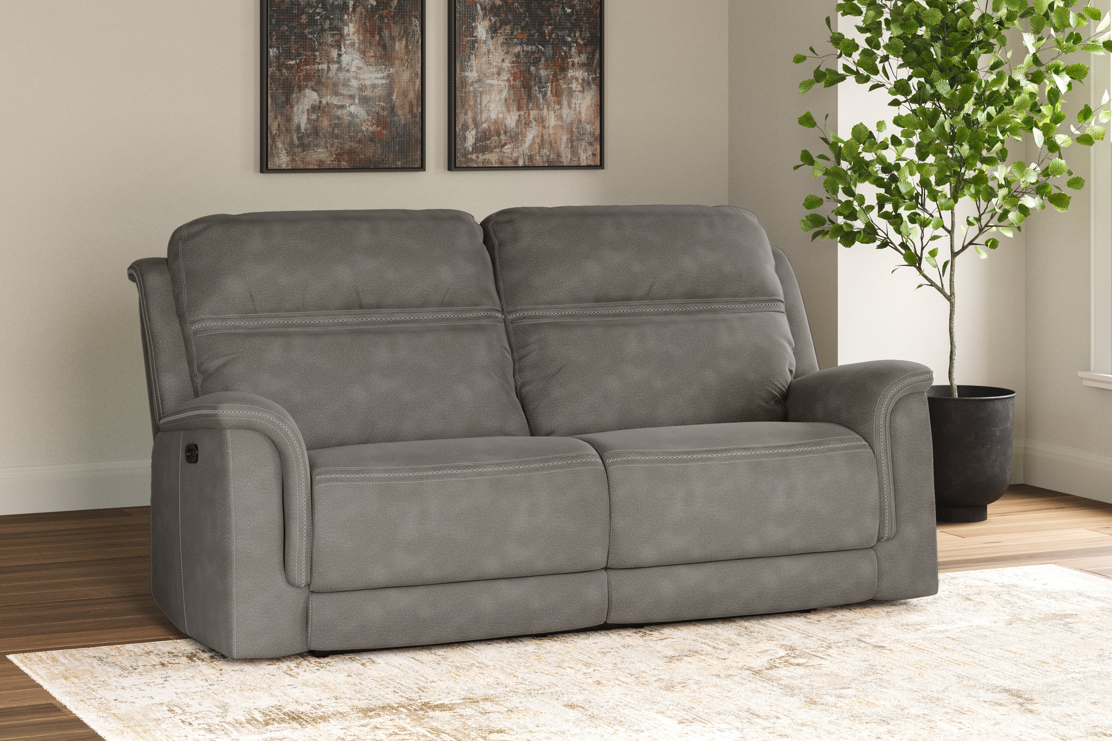 Best Deals Furniture - Ashley Furniture - Next-Gen DuraPella Power Reclining Sofa - 2 Seat PWR REC Sofa ADJ HDREST - 5930147