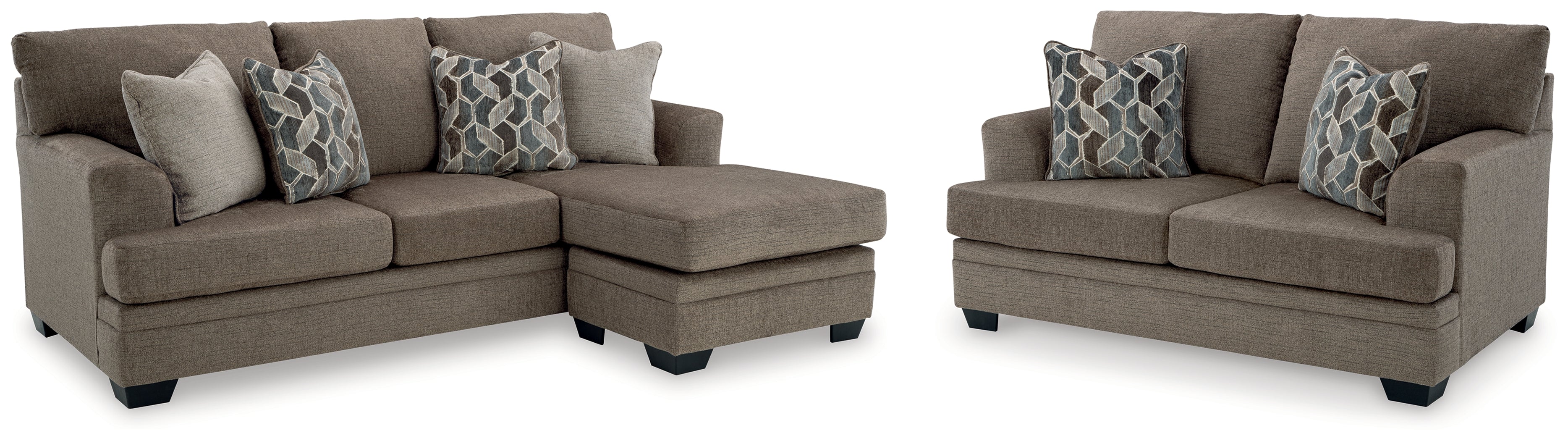 Best Deals Furniture - Ashley Furniture - Stonemeade Sofa Chaise and Loveseat - Sofa Chaise and Loveseat - 59505U9