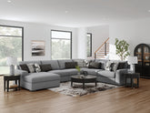 Best Deals Furniture - Ashley Furniture - Bealton 6-Piece Sectional with Chaise - RAF 6-Piece Sectional with Chaise - 61305S13