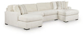 Best Deals Furniture - Ashley Furniture - Chessington 3-Piece Sectional with Double Chaise - RAF 3-Piece Sectional with Double Chaise - 61904S6