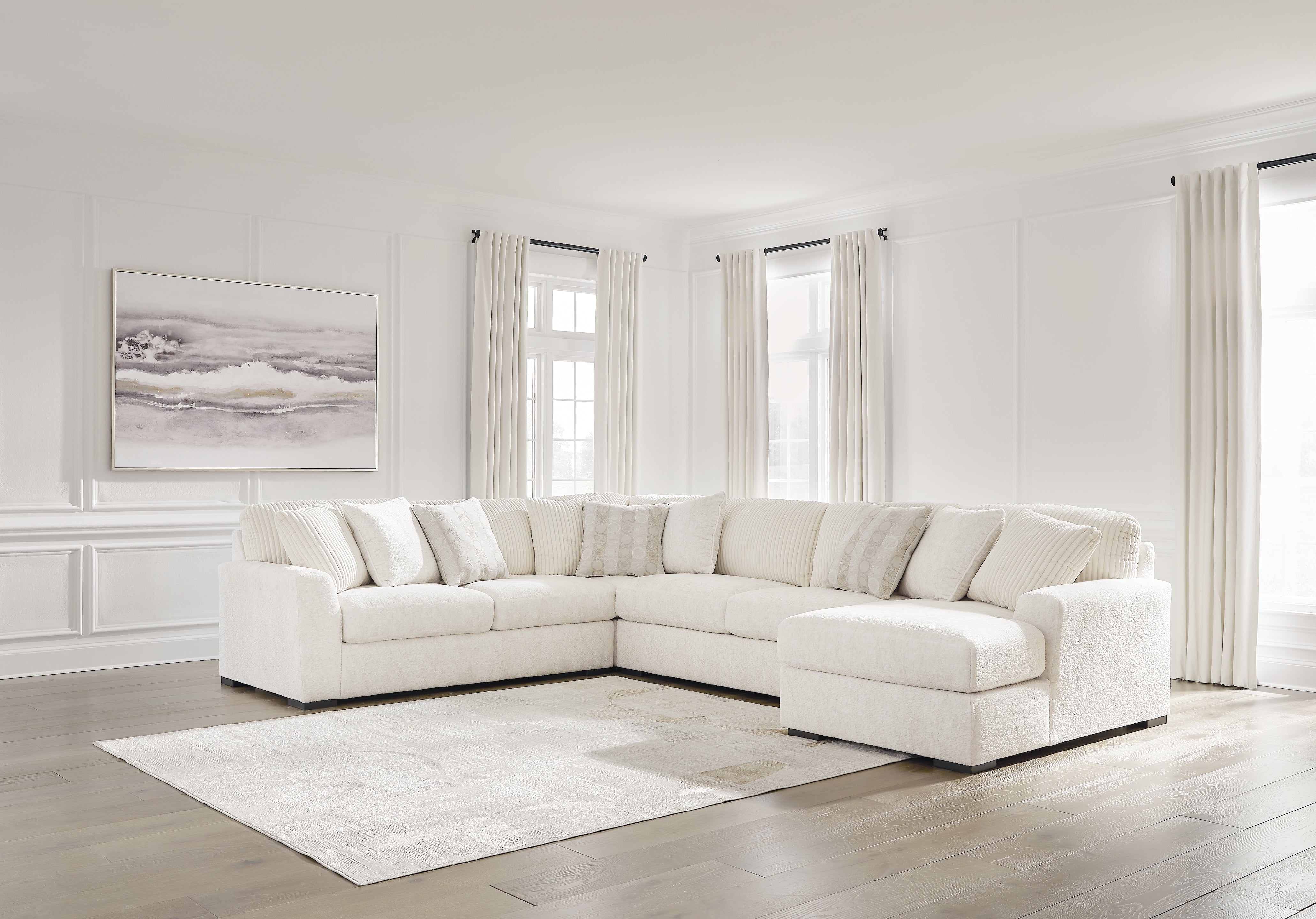 Best Deals Furniture - Ashley Furniture - Chessington 4-Piece Sectional with Chaise - LAF 4-Piece Sectional with Chaise - 61904S4