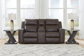 Best Deals Furniture - Ashley Furniture - Lavenhorne Reclining Loveseat with Console - DBL Rec Loveseat w/Console - 6330694