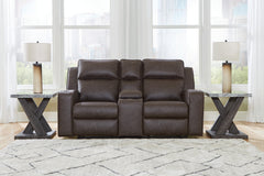 Best Deals Furniture - Ashley Furniture - Lavenhorne Reclining Loveseat with Console - DBL Rec Loveseat w/Console - 6330694