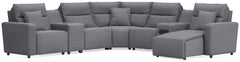 Best Deals Furniture - Ashley Furniture - Modmax II 7-Piece Power Reclining Sectional with Chaise and Audio System - 7-Piece Power Reclining Sectional with Chaise and Audio System - 65906S45