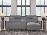 Best Deals Furniture - Ashley Furniture - Modmax II 3-Piece Power Reclining Sectional with Chaise and Console - 3-Piece Power Reclining Sectional with Chaise and Console - 65906S4