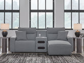 Best Deals Furniture - Ashley Furniture - ModMax II 3-Piece Power Reclining Sectional with Chaise - 3-Piece Power Reclining Sectional with Chaise - 65906S5