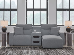 Best Deals Furniture - Ashley Furniture - ModMax II 3-Piece Power Reclining Sectional with Chaise - 3-Piece Power Reclining Sectional with Chaise - 65906S5