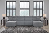 Best Deals Furniture - Ashley Furniture - Modmax II 4-Piece Reclining Sectional with Double Chaise - 4-Piece Reclining Sectional with Double Chaise - 65906S37