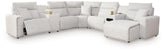 Best Deals Furniture - Ashley Furniture - Modmax II 7-Piece Power Reclining Sectional with Chaise and Audio Console - 7-Piece Power Reclining Sectional with Chaise and Audio Console - 65907S45