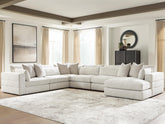 Best Deals Furniture - Ashley Furniture - Ashbourne Estate 6-Piece Sectional with Chaise - RAF 6-Piece Sectional with Chaise - PC66004S15