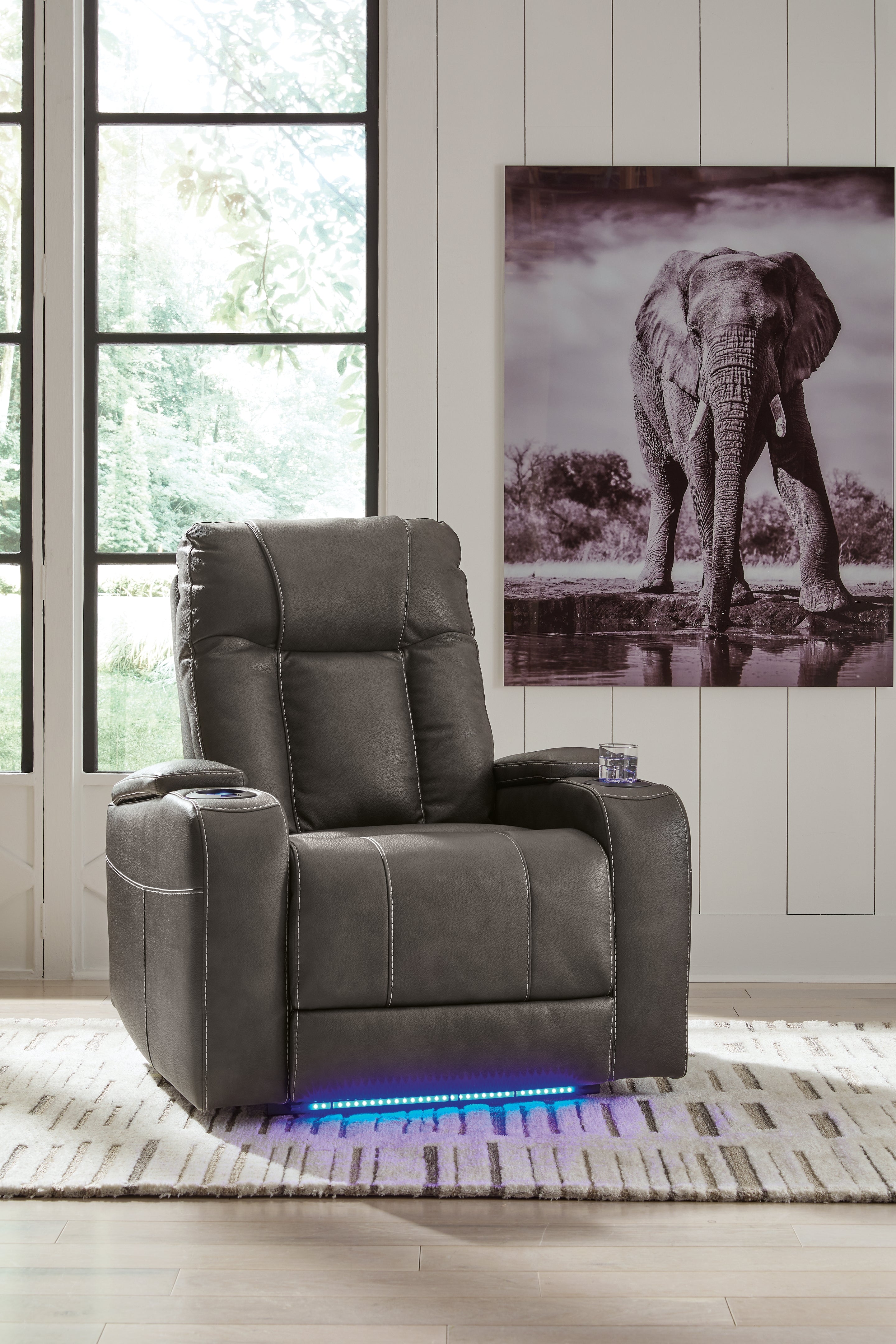 Best Deals Furniture - Ashley Furniture - Feazada Power Recliner - PWR Recliner/ADJ Headrest - 6620513