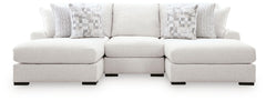 Best Deals Furniture - Ashley Furniture - Misty-Lakes 3-Piece Double Chaise Sectional - RAF 3-Piece Double Chaise Sectional - PC66906S7