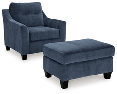 Best Deals Furniture - Ashley Furniture - Amity Bay Chair and Ottoman - Chair and Ottoman - 67206U1