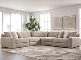 Best Deals Furniture - Ashley Furniture - Nexora-Court 5-Piece Sectional - RAF 5-Piece Sectional - PC68008S17