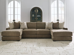 Best Deals Furniture - Ashley Furniture - Camellia-Court 4-Piece Double Chaise Sectional - 4-Piece Double Chaise Sectional - 68207S9