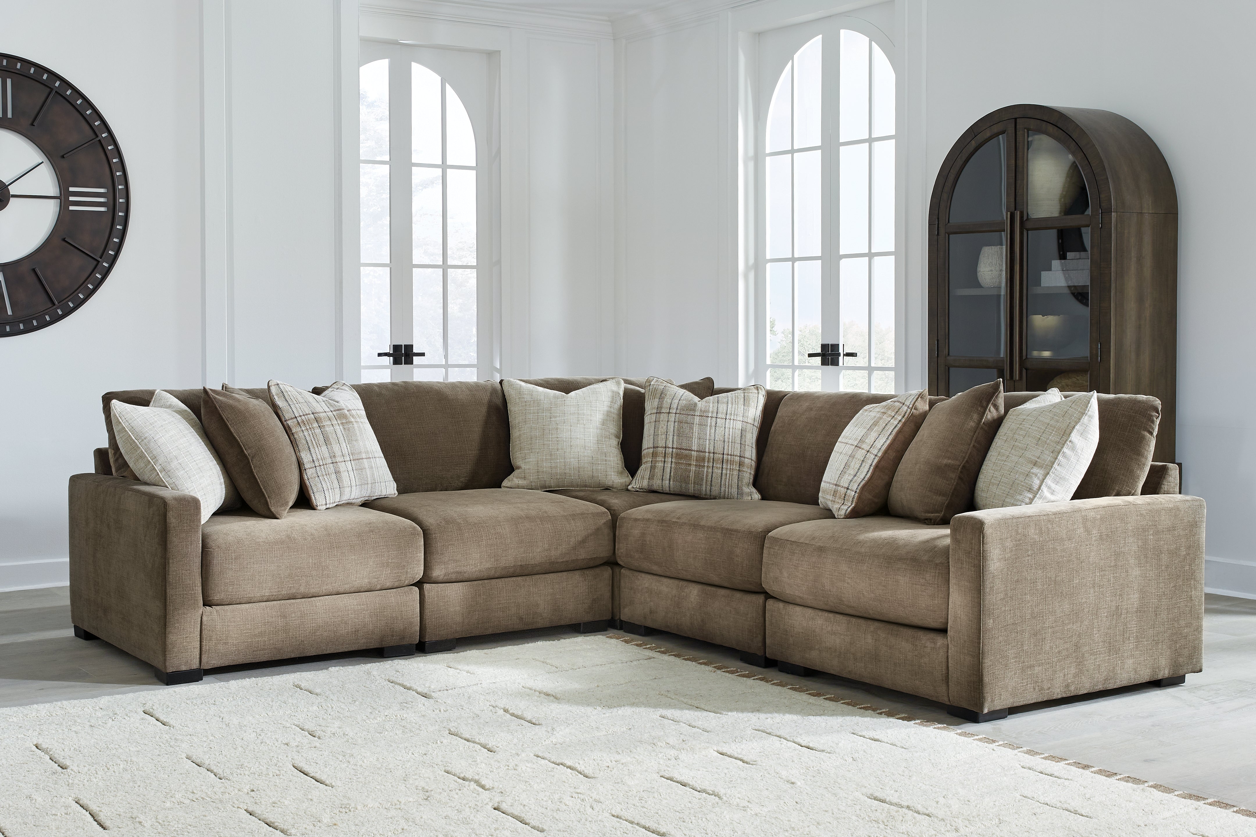 Best Deals Furniture - Ashley Furniture - Camellia-Court 5-Piece Sectional - 5-Piece Sectional - 68207S17