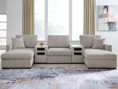 Best Deals Furniture - Ashley Furniture - ModMax Luxe 5-Piece Double Chaise Sectional with Audio Consoles - RAF 5-Piece Double Chaise Sectional with Audio Consoles - 68605S43