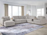 Best Deals Furniture - Ashley Furniture - ModMax Luxe 8-Piece Sectional with Chaise and Audio Consoles - RAF 8-Piece Sectional with Chaise and Audio Consoles - 68605S41