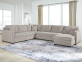 Best Deals Furniture - Ashley Furniture - ModMax Luxe 5-Piece Sectional with Chaise and Pop Up Sleeper - RAF 5-Piece Sectional with Chaise and Pop Up Sleeper - 68605S98