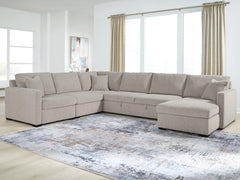 Best Deals Furniture - Ashley Furniture - ModMax Luxe 5-Piece Sectional with Chaise and Pop Up Sleeper - RAF 5-Piece Sectional with Chaise and Pop Up Sleeper - 68605S98