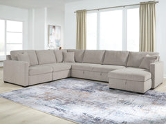 Best Deals Furniture - Ashley Furniture - ModMax Luxe 5-Piece Sectional with Storage Chaise and Pop Up Sleeper - RAF 5-Piece Sectional with Storage Chaise and Pop Up Sleeper - 68605S105