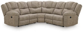 Best Deals Furniture - Ashley Furniture - Pearce-Pike 3-Piece Reclining Sectional - 3-Piece Reclining Sectional - PC69205S4