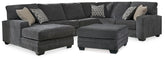 Best Deals Furniture - Ashley Furniture - Tracling 3-Piece Sectional and Ottoman - 3-Piece Sectional and Ottoman - 72600U2