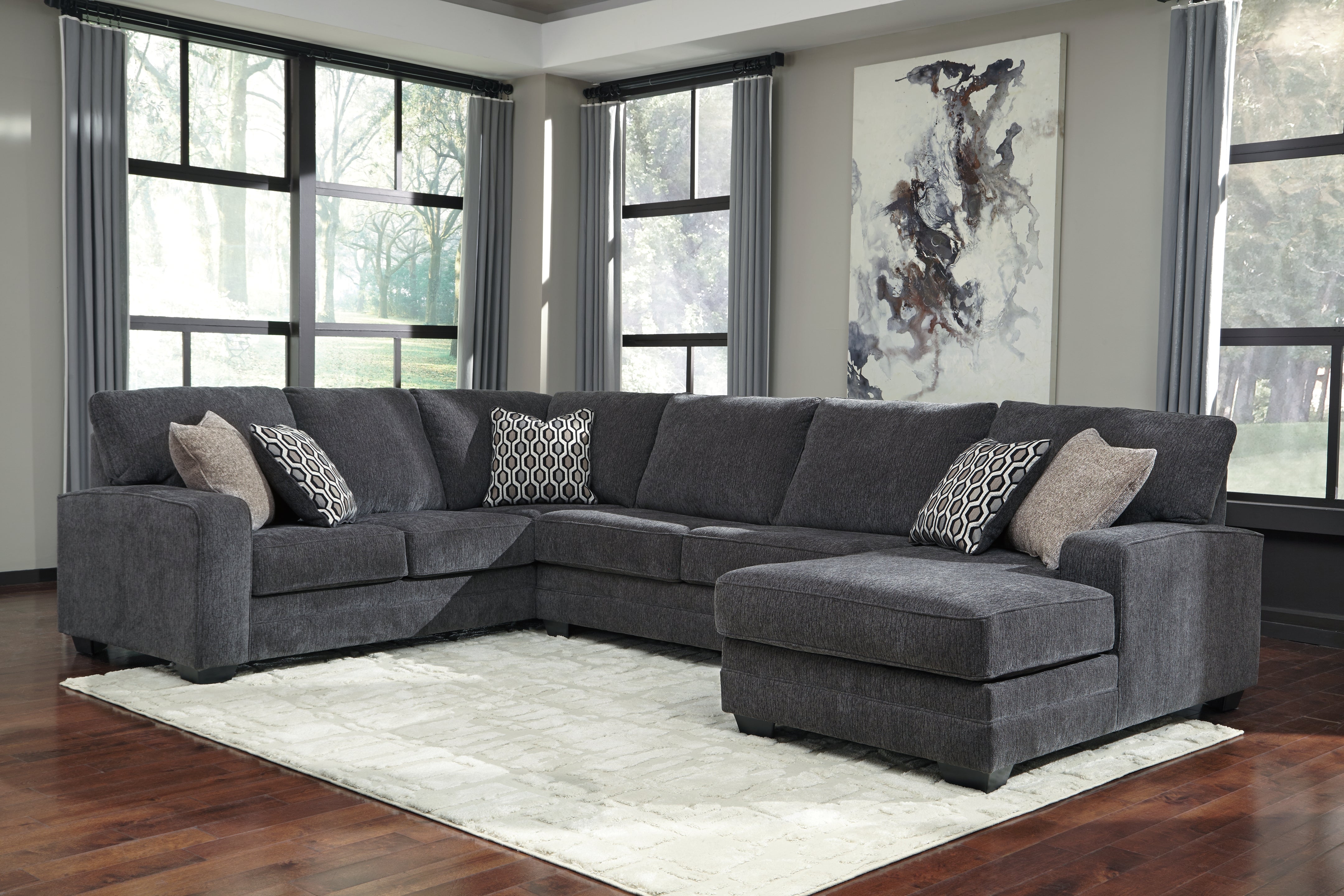 Best Deals Furniture - Ashley Furniture - Tracling 3-Piece Sectional with Chaise - LAF 3-Piece Sectional with Chaise - 72600S2