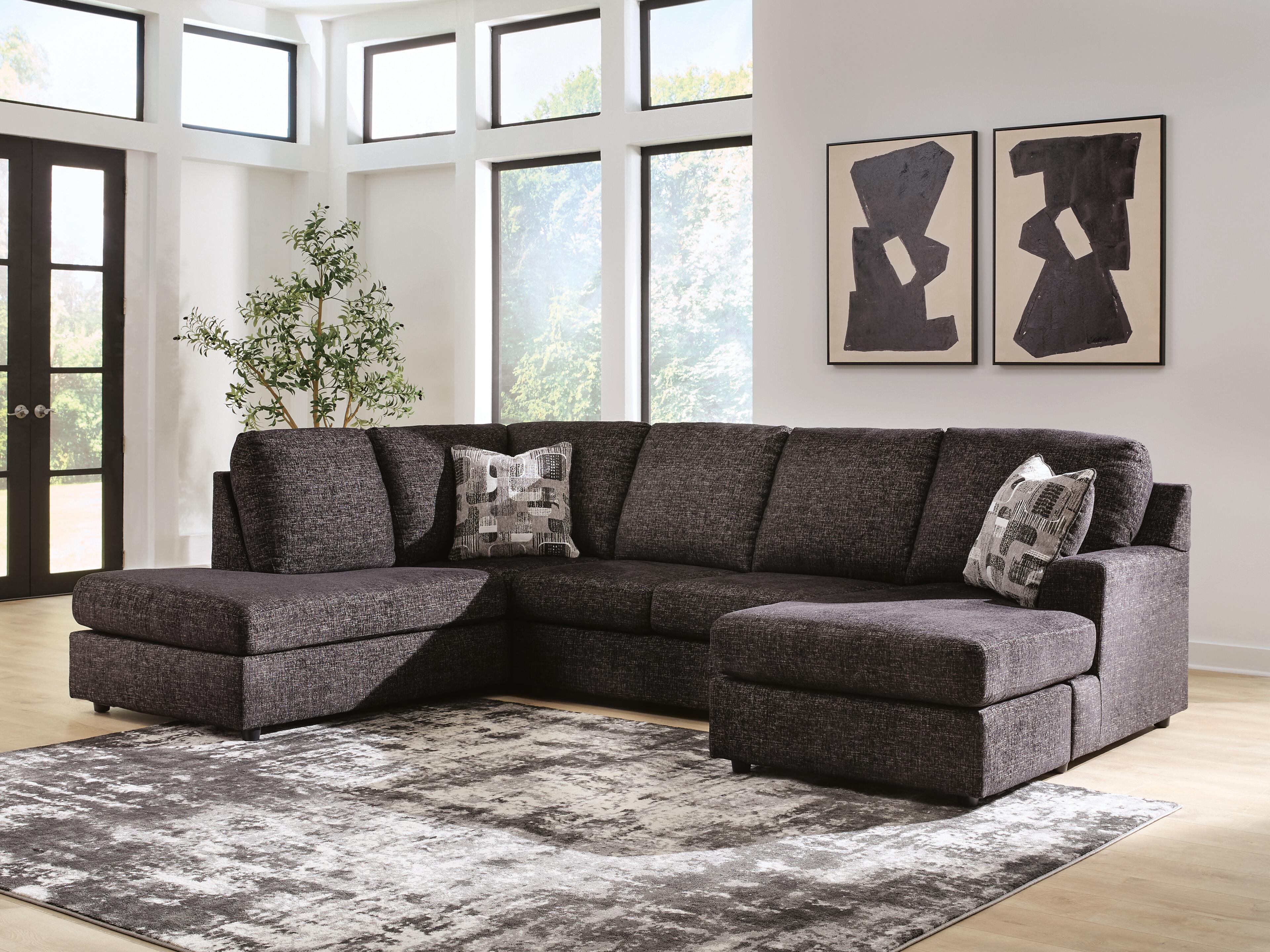 Best Deals Furniture - Ashley Furniture - Lentiz 2-Piece Sectional with Chaise - RAF 2-Piece Sectional with Chaise - PC73404S1