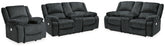 Best Deals Furniture - Ashley Furniture - Draycoll 2 Power Reclining Loveseats and Recliner - 2 Power Reclining Loveseats and Recliner - 76504U6