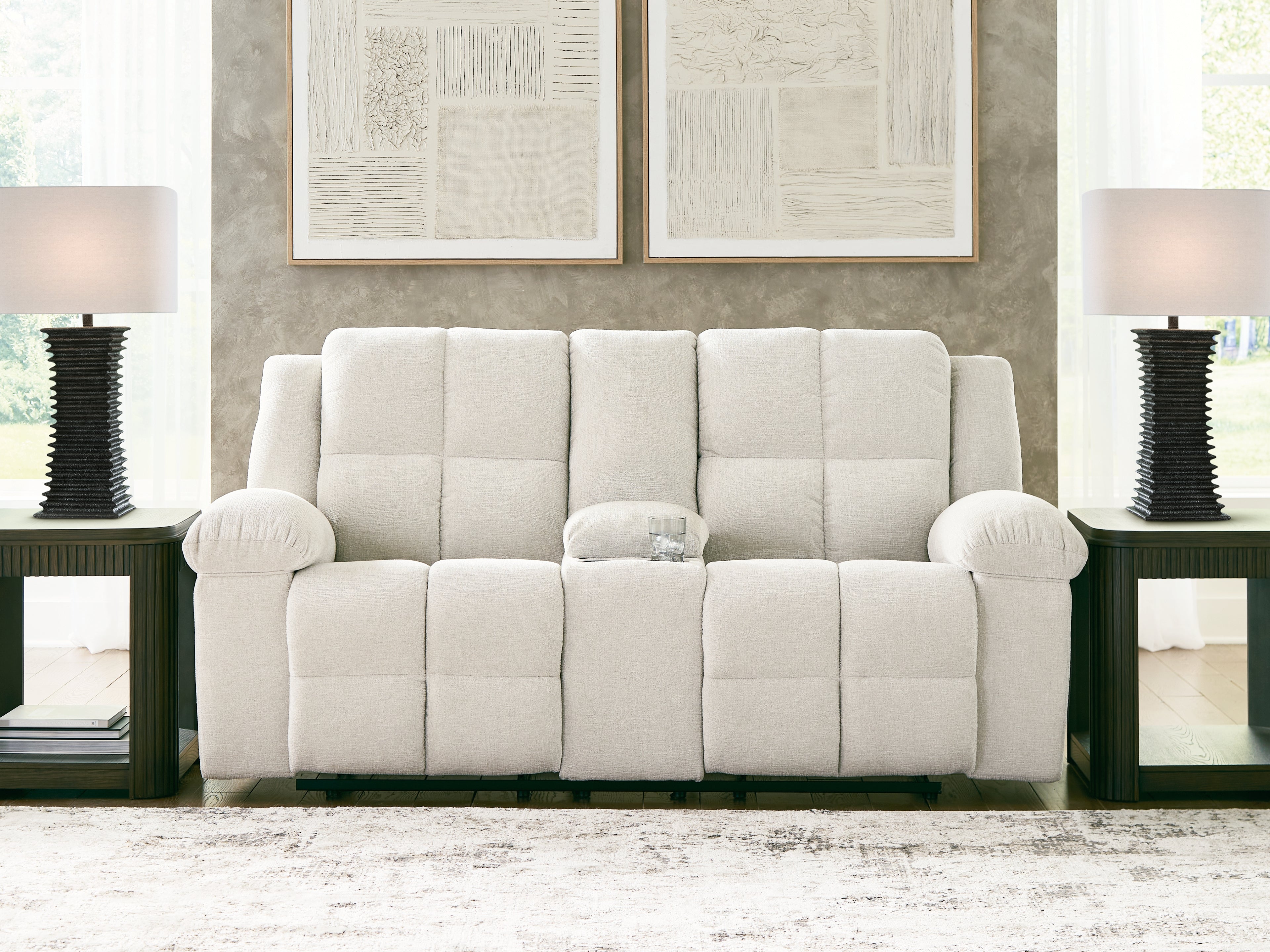 Best Deals Furniture - Ashley Furniture - Orlen Reclining Loveseat with Console - DBL Rec Loveseat w/Console - 8160294