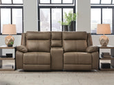 Best Deals Furniture - Ashley Furniture - Max-Momentum 3-Piece Power Reclining Sectional Loveseat with Audio Console - 3-Piece Power Reclining Sectional Loveseat with Audio Console - PC82305S2
