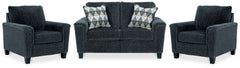 Best Deals Furniture - Ashley Furniture - Abinger Loveseat and 2 Chairs - Loveseat and 2 Chairs - 83905U5