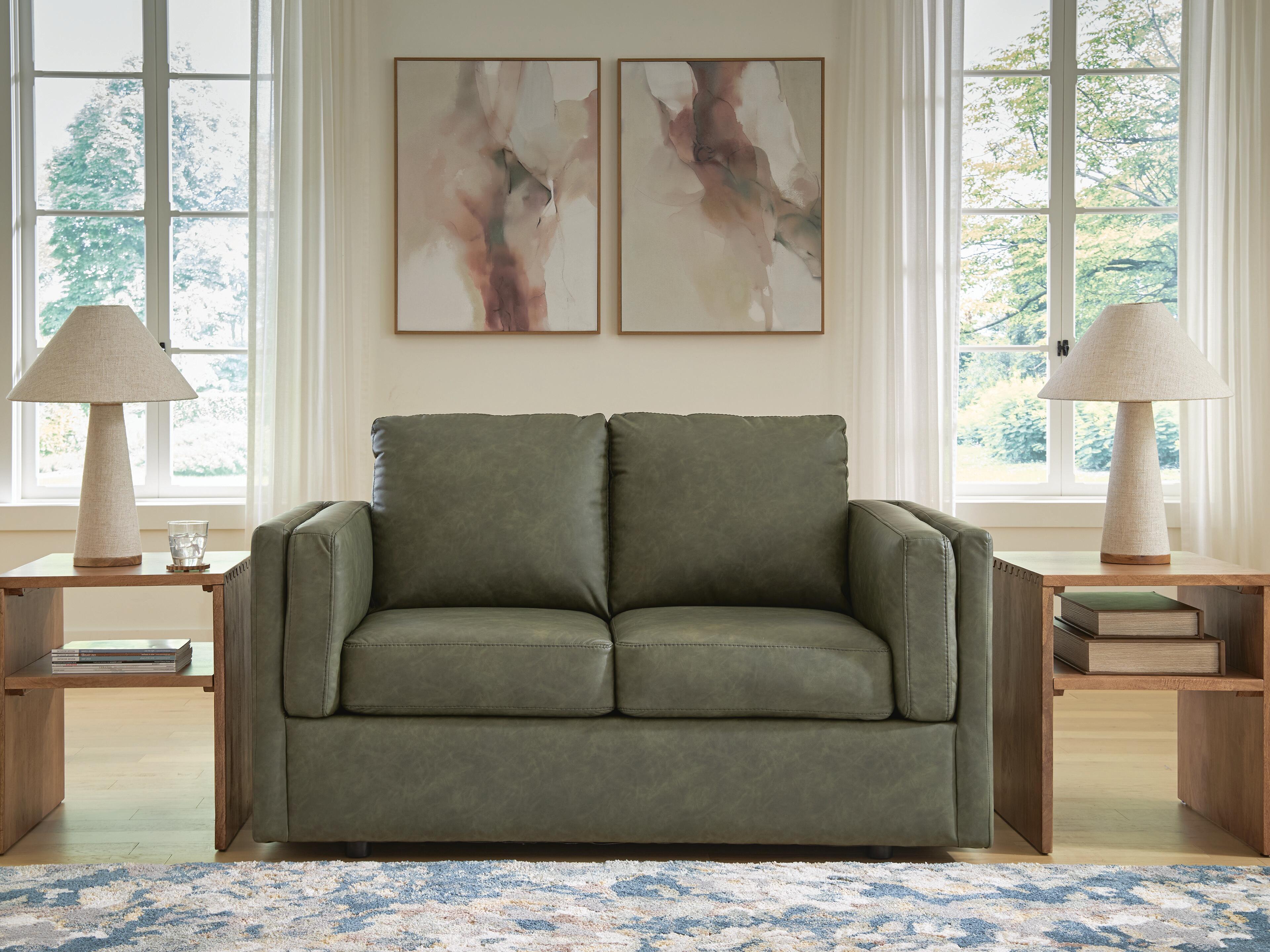 Best Deals Furniture - Ashley Furniture - Hollis Studio Loveseat - Loveseat - PC8560435