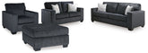 Best Deals Furniture - Ashley Furniture - Altari Queen Sofa Sleeper, Loveseat, Chair and Oversized Ottoman - Queen Sofa Sleeper, Loveseat, Chair and Oversized Ottoman - 87213U12