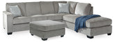 Best Deals Furniture - Ashley Furniture - Altari 2-Piece Sectional with Chaise and Oversized Ottoman - 2-Piece Sectional with Chaise and Oversized Ottoman - 87214U11