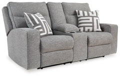 Biscoe Power Reclining Loveseat with Console