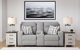 Best Deals Furniture - Ashley Furniture - Biscoe Power Reclining Loveseat with Console - PWR REC Loveseat/CON/ADJ HDRST - 9050318