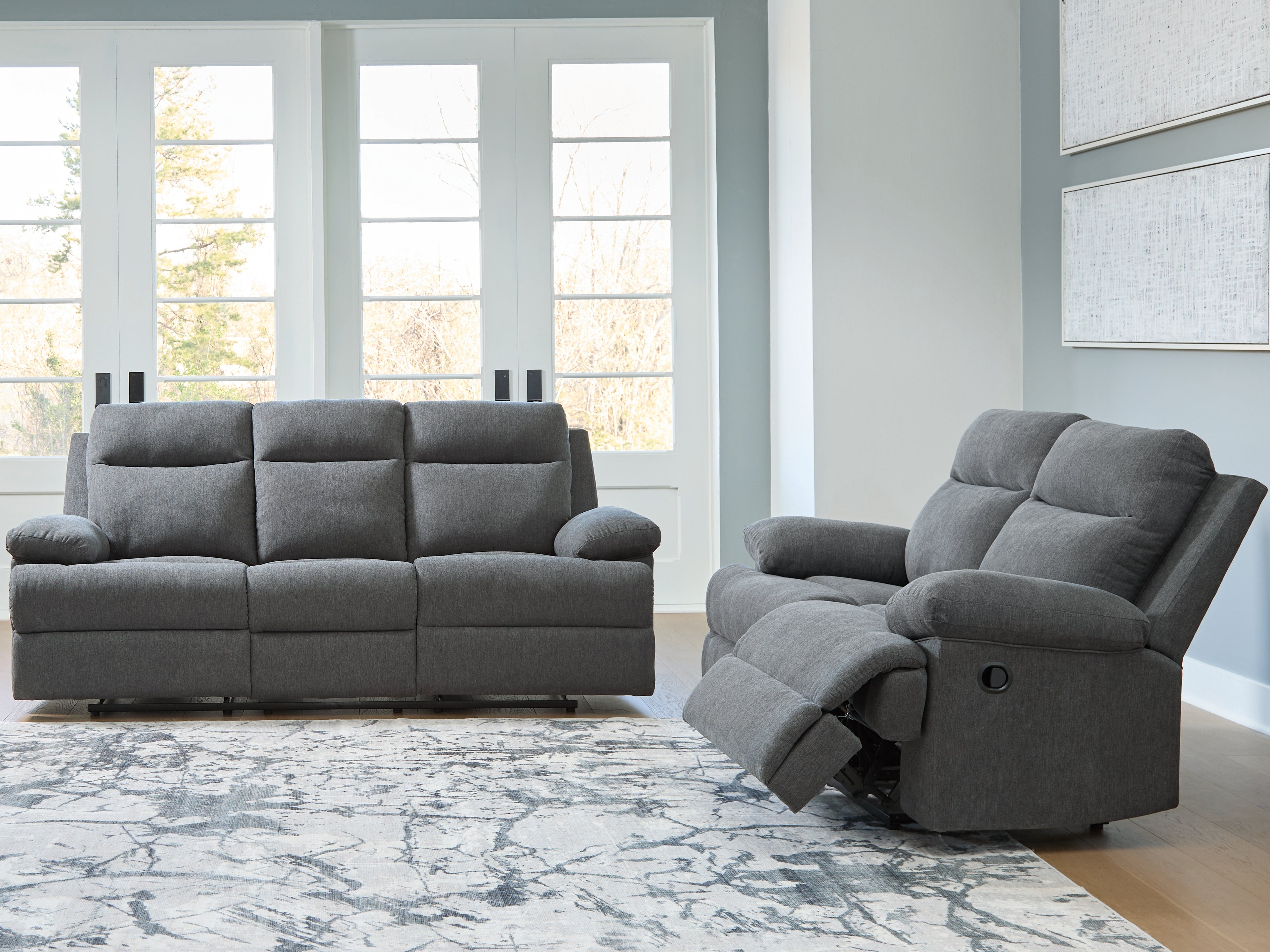 Best Deals Furniture - Ashley Furniture - Side-Swipe Reclining Sofa and Loveseat - Reclining Sofa and Loveseat - PC91406U1