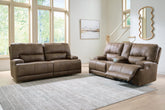 Best Deals Furniture - Ashley Furniture - Beckley Place Power Reclining Sofa and Loveseat - Power Reclining Sofa and Loveseat - PC91802U1