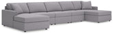 Best Deals Furniture - Ashley Furniture - Modmax 5-Piece Double Chaise Sectional - 5-Piece Double Chaise Sectional - 92104S125