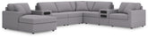 Best Deals Furniture - Ashley Furniture - Modmax 8-Piece Sectional with Audio System and Chaise - RAF 8-Piece Sectional with Audio System and Chaise - 92104S49