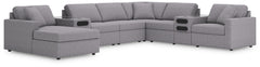 Best Deals Furniture - Ashley Furniture - Modmax 8-Piece Sectional with Audio System and Chaise - RAF 8-Piece Sectional with Audio System and Chaise - 92104S49