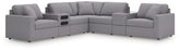 Best Deals Furniture - Ashley Furniture - Modmax 7-Piece Balanced Sectional with Audio and Storage Consoles - RAF 7-Piece Balanced Sectional with Audio and Storage Consoles - 92104S69