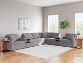 Best Deals Furniture - Ashley Furniture - Modmax 8-Piece Sectional - RAF 8-Piece Sectional - 92104S16