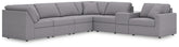 Best Deals Furniture - Ashley Furniture - Modmax 7-Piece Sectional - 7-Piece Sectional with Storage Console - 92104S32