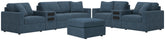Best Deals Furniture - Ashley Furniture - Modmax 4-Piece Sectional Sofa, 3-Piece Sectional Loveseat and Ottoman - 4-Piece Sectional Sofa, 3-Piece Sectional Loveseat and Ottoman - 92121U25