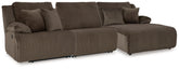 Best Deals Furniture - Ashley Furniture - Top Tier 3-Piece Reclining Sofa Chaise Sectional - 3-Piece Reclining Sofa Chaise Sectional - 92705S10