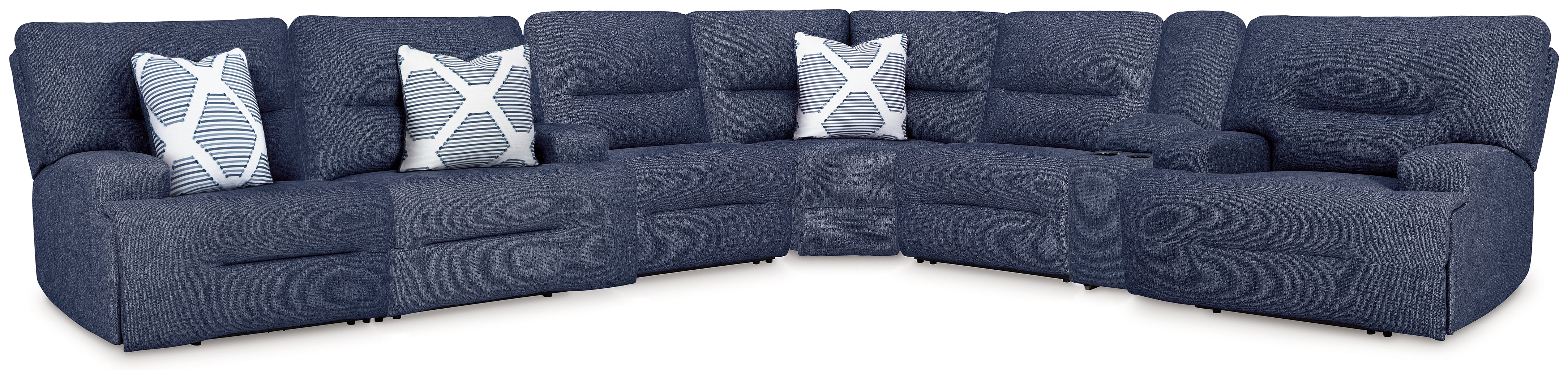Best Deals Furniture - Ashley Furniture - Acklen Place 7-Piece Power Reclining Sectional - 7-Piece Power Reclining Sectional - 93607S8