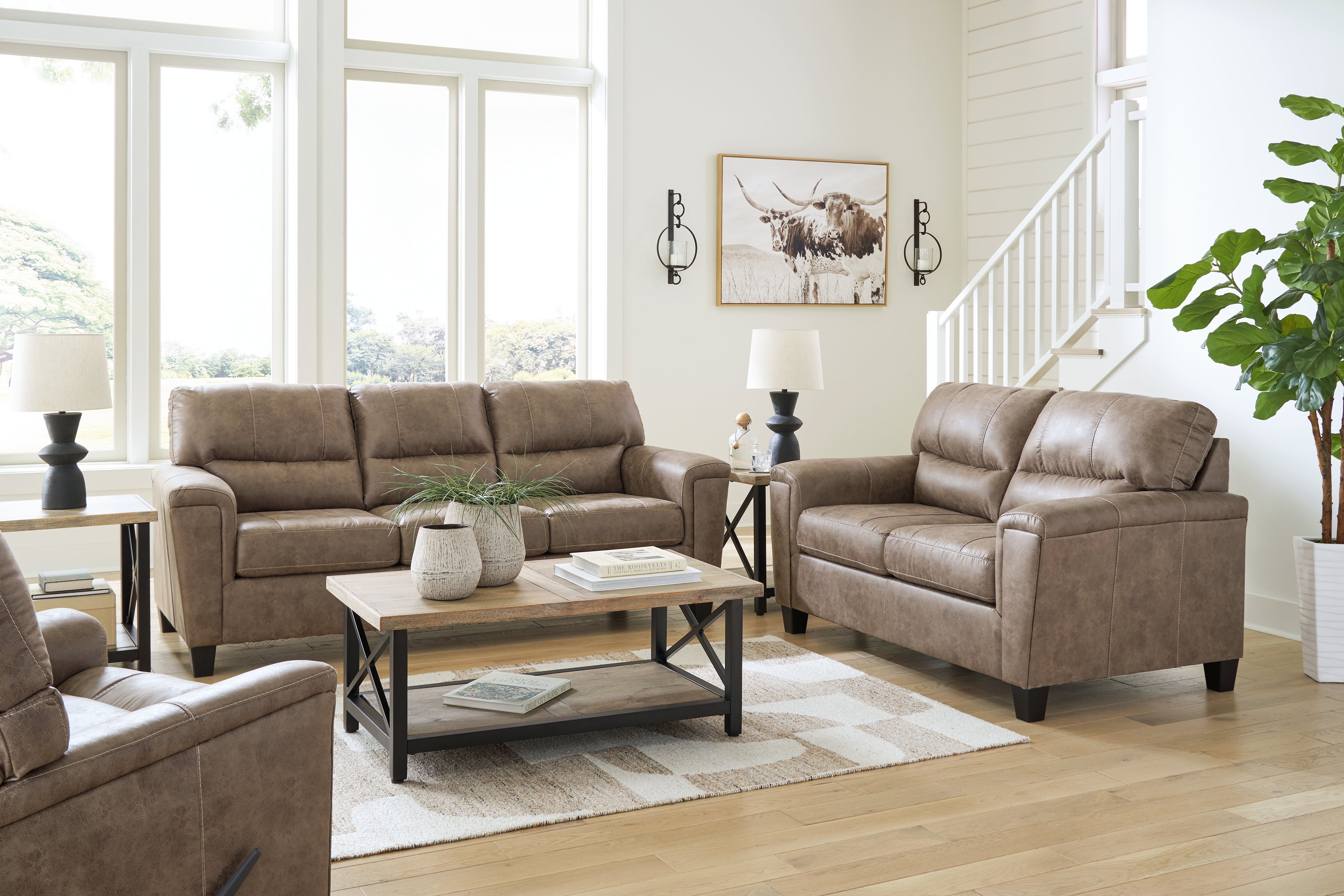 Best Deals Furniture - Ashley Furniture - Navi Sofa, Loveseat and Recliner - Sofa, Loveseat and Recliner - 94004U2